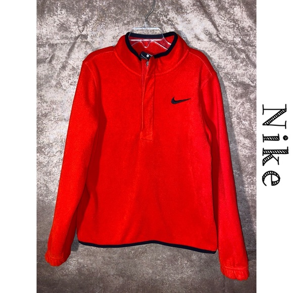 Nike Other - Nike Academy Red 1/4 zip fleece pullover~Youth Unisex Size S~Standard Fit~EUC